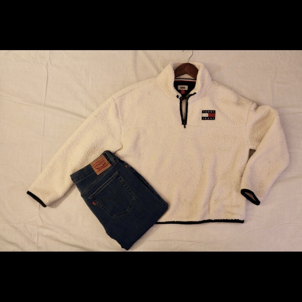 Tommy Hilfiger 1/4 zip sherpa pullover